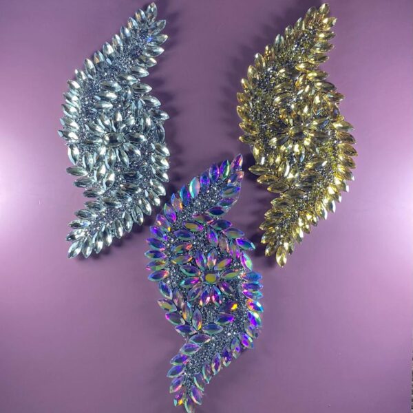Sparkling Swirl Rhinestone Bunches