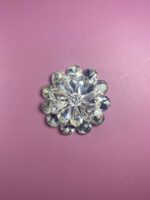 Sparkling Floral Crystal Brooch  - Image 5