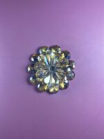 Sparkling Floral Crystal Brooch  - Image 4