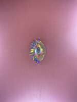 Stunning Crystal Sunburst Brooch - Image 4