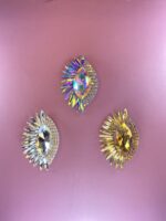 Stunning Crystal Sunburst Brooch