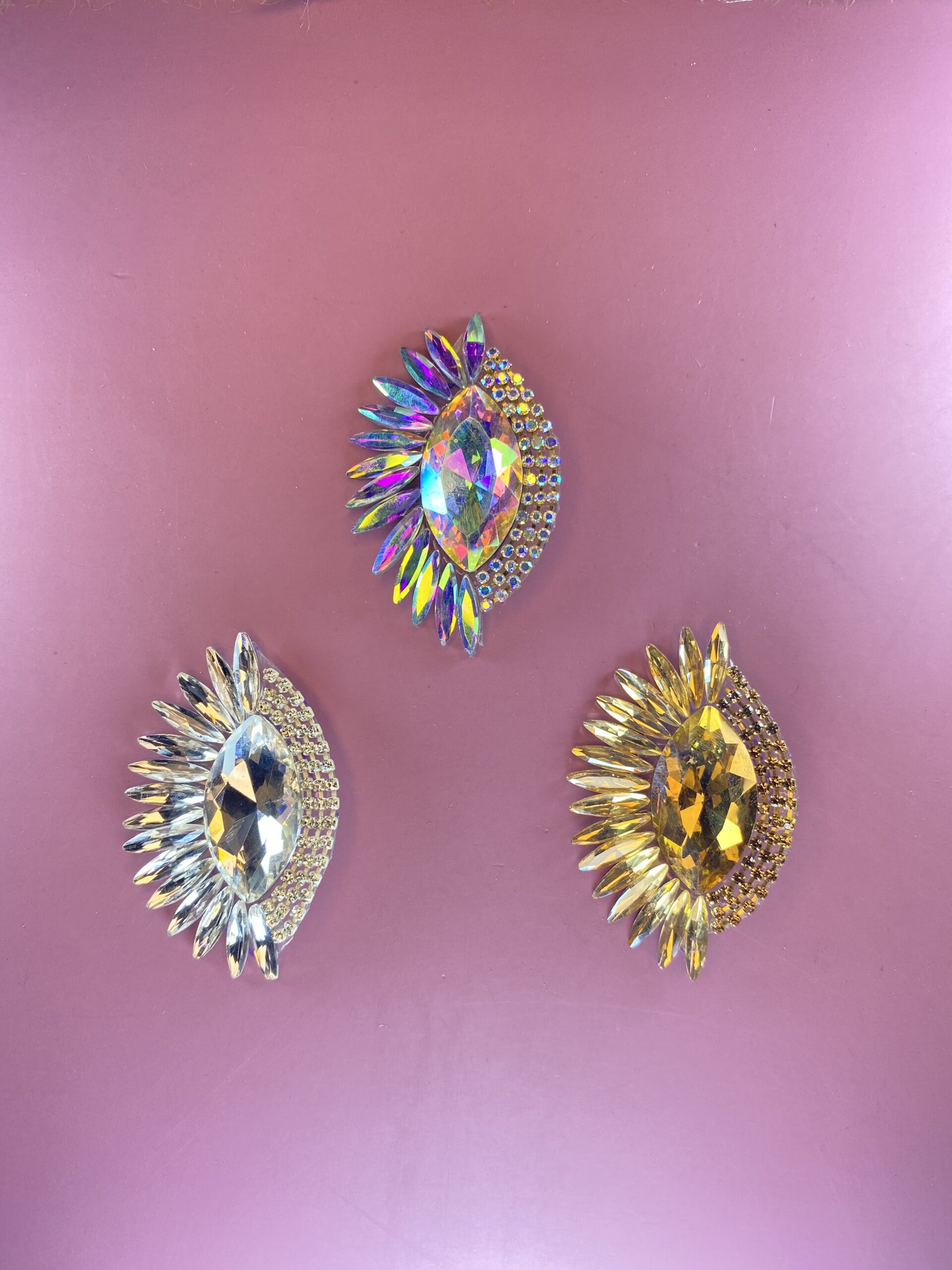 IMG_1692 Stunning Crystal Sunburst Brooch - Image 1