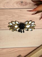 Stunning Floral Rhinestone Brooch - Image 3