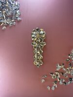 Elegant Crystal Flower Brooch - Image 3