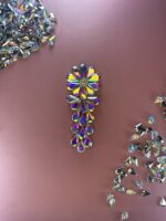 Elegant Crystal Flower Brooch - Image 4