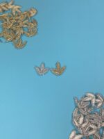 Kora Nakshi Banch Embroidered Leaves