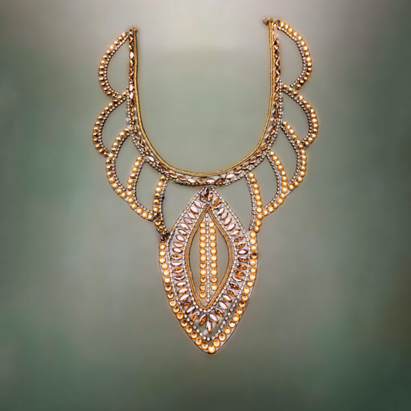 Gala Stoned Neckline Applique