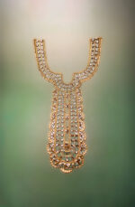 Gala Rhinestone Long Neckline