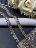 Elegant Plastic Beaded Lace Trim - Image 3