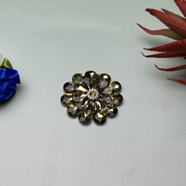 Dazzling Crystal Bun Brooch