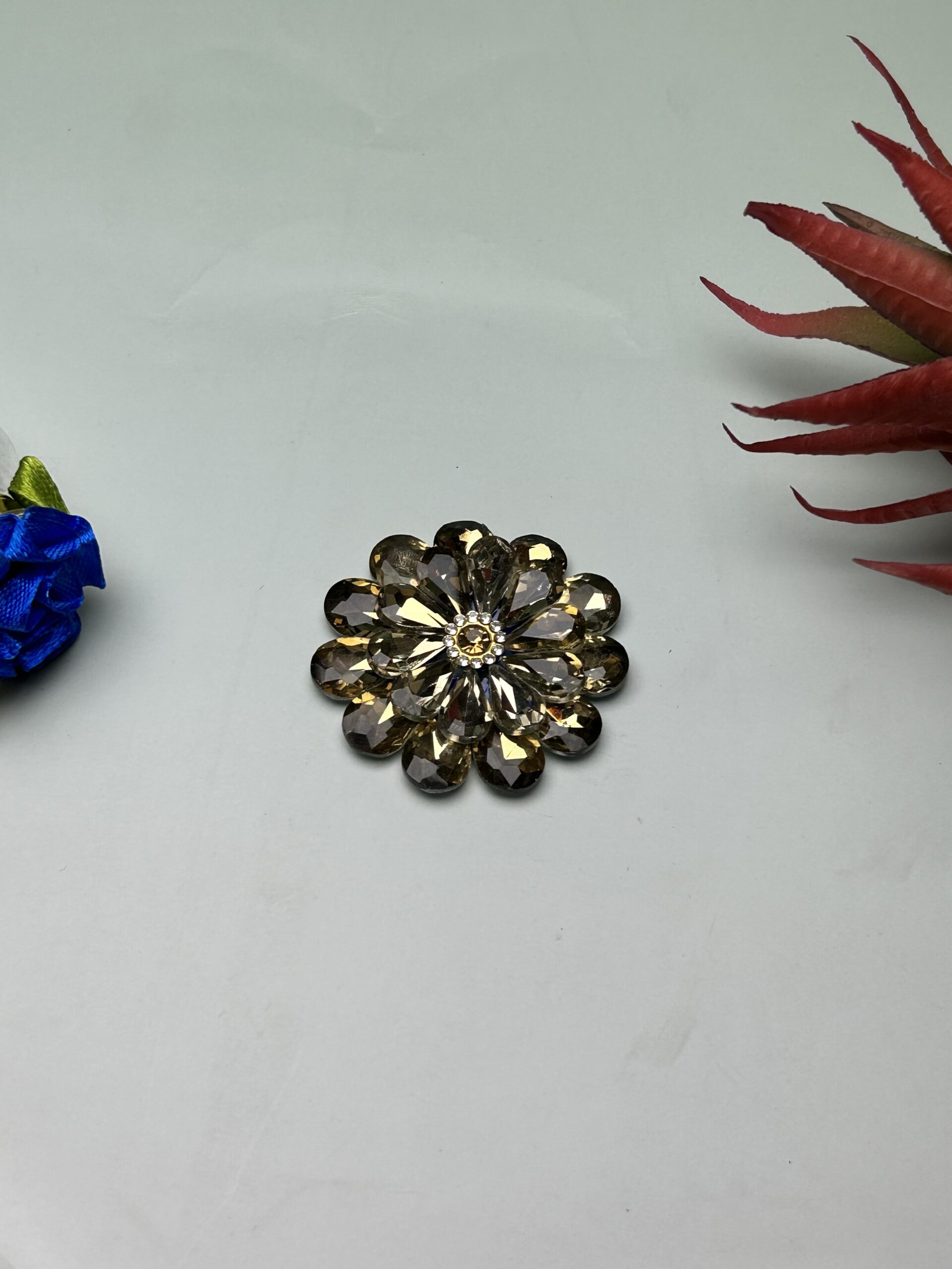 IMG_4960 Dazzling Crystal Bun Brooch - Image 1