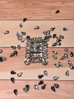 Luxury Rectangular Iridescent Crystal Gala Motif - Image 3
