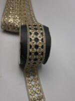 Exquisite Metallic Floral Cut-work Embroidery Lace - Image 5