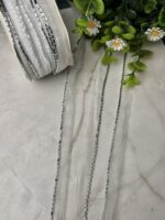 Exquisite Bugle Bead Silk Organza Lace Trim - Image 2