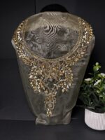 Exquisite Handcrafted Crystal Marquise Neckline Gala