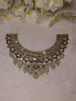 Exquisite Handcrafted Crystal, Mirror & Pearl Tissue Gala - Image 4